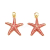 Brass Enamel Pendants KK-CBACBC6-05G-02-1