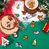 24Pcs 12 Styles Christmas Theme Transparent Resin Cabochons FIND-SC0011-31-4