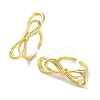 Brass Open Cuff Ring RJEW-E292-07G-1