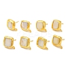 Natural Pearl Stud Earring Findings KK-M251-01G-1