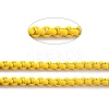 Eco-friendly Spray Painted Handmade Brass Box Chains KK-J276-17-P07-2