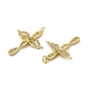 Brass Micro Pave Cubic Zirconia Pendants KK-E068-VB087-3