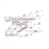 Tibetan Style Alloy Links Connectors LS-PALLOY-WH0072-41AS-RS-2
