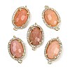 Natural Sunstone Faceted Oval Links G-B126-07G-10-1