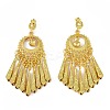 Bohemia Zinc Alloy Clip-on Earrings LS-EJEW-C089-01B-G-1