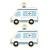 Medical Theme Alloy Enamel Pendants AL-CBA2919-03G-03A-1