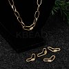 Brass Micro Pave Cubic Zirconia Screw Carabiner Lock Charms ZIRC-G160-60G-7