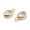 Eco-Friendly Brass with Glass Pendants KK-K268-01T-3
