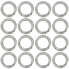 16Pcs Alloy Rhinestone Spring Gate Rings FIND-SP0004-52B-1