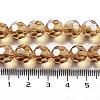 Electroplate Transparent Glass Beads Strands EGLA-A035-T10mm-A17-4
