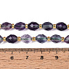 Natural Colorful Fluorite Beads Strands G-N342-35-8x6-11-5