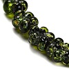 Handmade Dichroic Foil Glass Beads Strands DICH-U001-04F-4