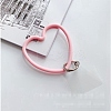 Silicone Love Heart Mobile Straps PW-WG49436-08-1
