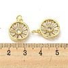 Brass with Cubic Zirconia Pendants FIND-Z023-13G-3
