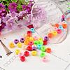 Opaque Acrylic European Large Hole Beads X-PL338-2