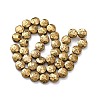 Electroplated Natural Lava Rock Beads Strands G-A256-F01-01C-3