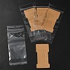 50Pcs Kraft Paper Hair Clip Display Cards CDIS-YW0001-07-2