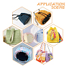 6Pcs 6 Styles Imitation Leather Knitting Crochet Bags Bottom DIY-PH0006-58-3