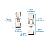 Alloy Snap Lock Clasps LS-PALLOY-TAC0009-24P-10
