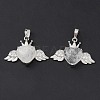 Natural Quartz Crystal Pendants G-P492-02P-22-1