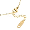 Ion Plating(IP) 304 Stainless Steel Bowkont Charm Bracelets for Women BJEW-K254-15G-3