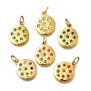 304 Stainless Steel Rhinestone Pendants STAS-R159-54G-1
