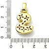 Brass Micro Pave Clear Cubic Zirconia Pendants KK-M279-01G-S-3