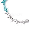 Dolphin 304 Stainless Steel Link Bracelets BJEW-JB09947-3
