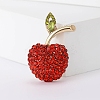 Apple Alloy Brooches JEWB-Q004-05KCG-6
