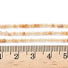 Natural Yellow Rabbit Fur Rutilated Quartz Beads Strands G-L622-C01-2mm-5