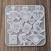 Heart DIY Silicone Ornaments Pendant Molds LS-SIMO-R012-02-4