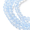 Baking Paint Transparent Glass Beads Strands DGLA-A034-J4MM-D01-3
