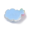 Translucent Cloud Resin Cabochons RESI-K019-03E-2