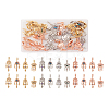  24Pcs 12 Styles Rack Plating Alloy European Dangle Charms MPDL-TA0001-04-21