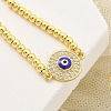 Brass Micro Pave Cubic Zirconia Slider Bracelets for Women BJEW-S158-08G-02-2