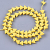 Spray Painted Non-magnetic Synthetic Hematite Beads Strands G-T116-15-24-2