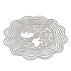 201 Stainless Steel 3D Rotating Hanging Wind Spinner STAS-B122-01P-08-2