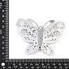 304 Stainless Steel Crystal Rhinestone 3D Insect Connector Charms STAS-H236-11A-P-3