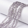 Electroplate Transparent Glass Beads Strands EGLA-A034-T2mm-F12-1