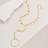 Simple Brass Summer Beach Vacation Women's Coin Toe Ring Anklets for Women LS-FG6799-3