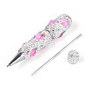Resin & Polymer Clay Pave Rhinestone Ball-Point Pen AJEW-T013-04H-3