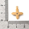304 Stainless Steel Micro Pave Cubic Zirconia Pendants STAS-P431-40B-G-3