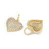 Brass Micro Pave Cubic Zirconia Pendants KK-H477-3G-2