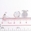 Brass Stud Earring Settings LS-IFIN-Q006-10mm-S-NF-3