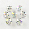 Round AB Color Transparent Acrylic Beads TACR-D005-14mm-06-1