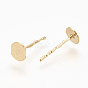 Brass Stud Earring Findings KK-T020-136G-2