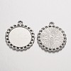 Tibetan Style Pendant Cabochon Settings LS-TIBE-21668-P-RS-4