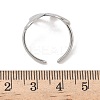 304 Stainless Steel Open Cuff Rings for Women RJEW-A079-02B-P-5