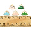 10Pcs 5 Styles Alloy Enamel Pendants FIND-FS0002-32-5