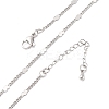 Brass Curb Chains Necklaces for Women NJEW-D302-07P-2
